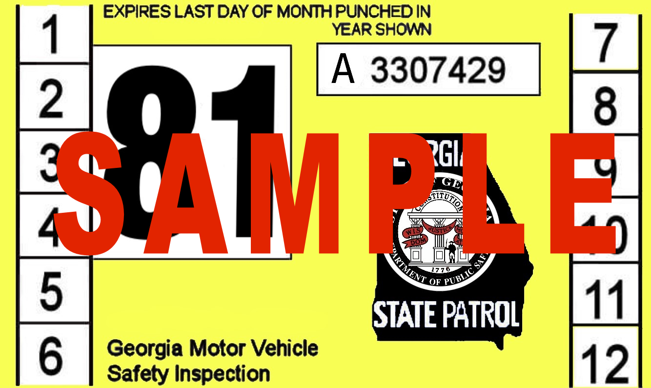 (image for) 1981 Georgia Inspection Sticker